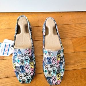 Bob's plush pastel pups slip-ons